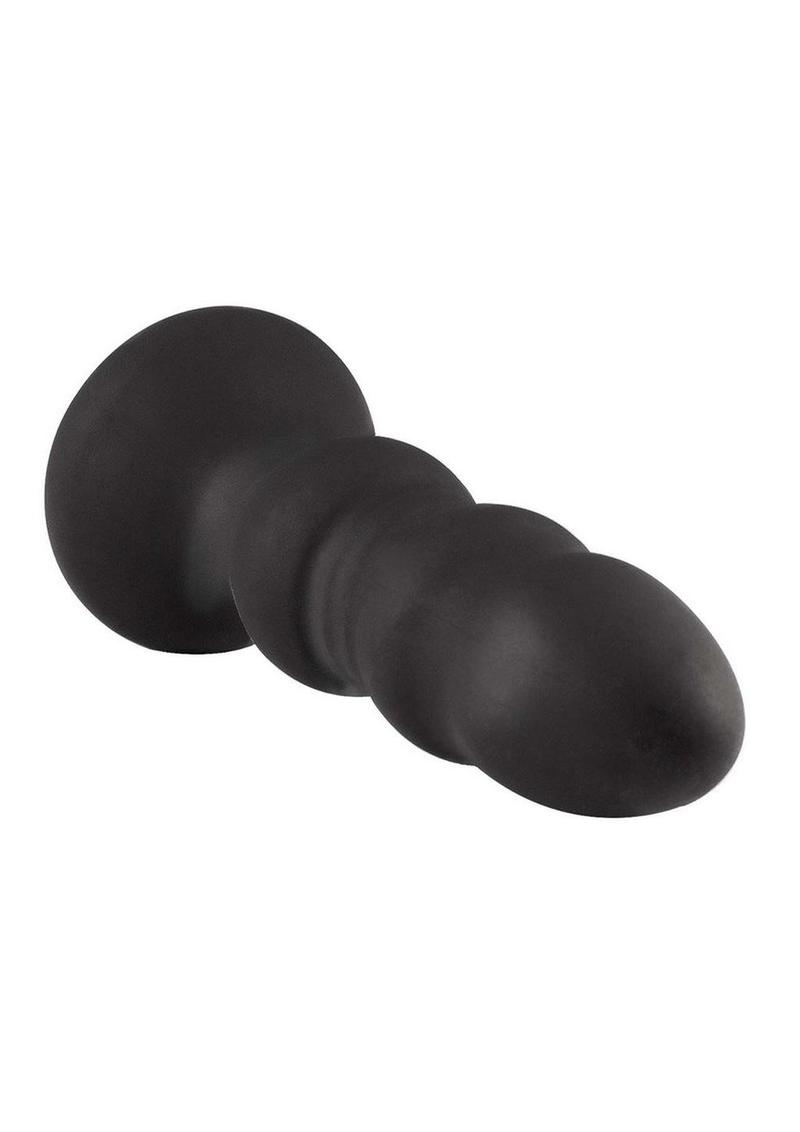 Atomic Thrusting Light-Up Rechargeable Silicone Power Plug - Black