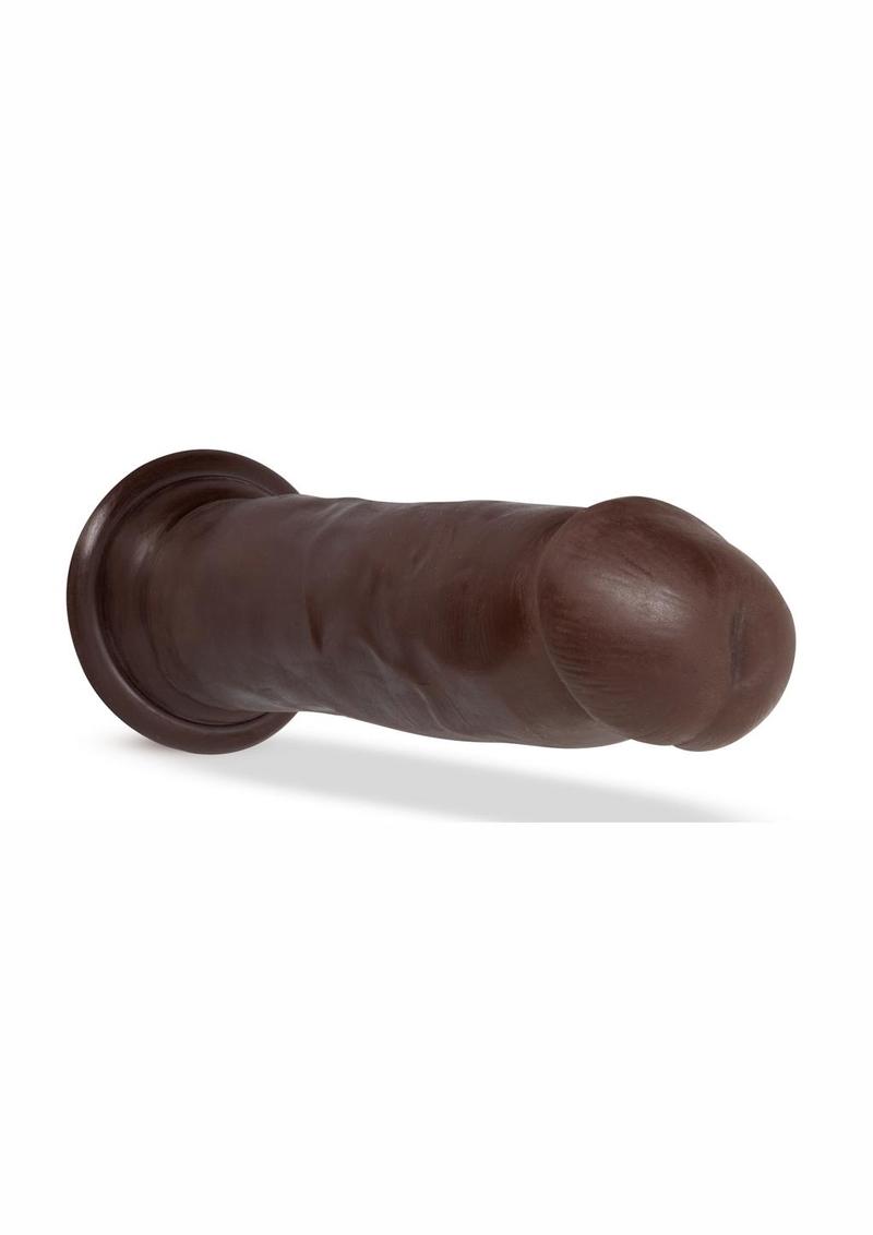 Au Naturel Jackson Dildo with Suction Cup - Chocolate - 9in