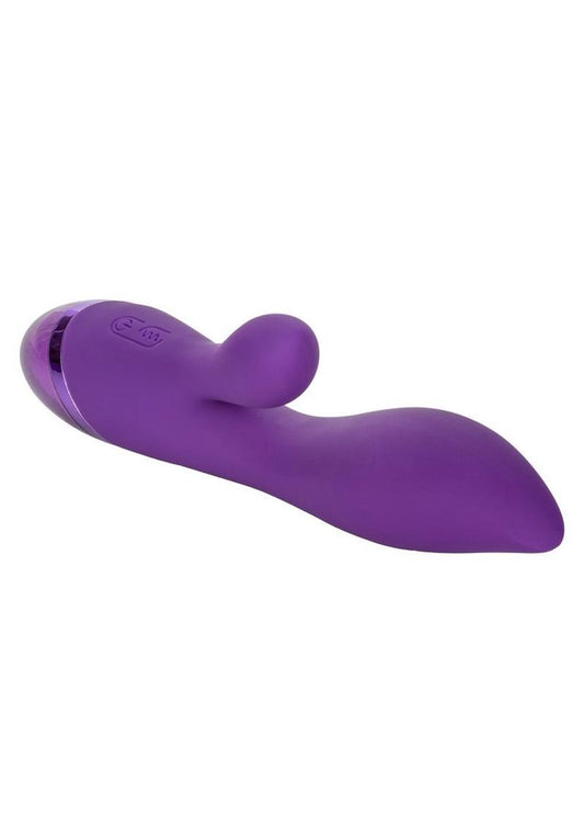 Aura Dual Lover Dual Vibrating Silicone USB Rechargeable Waterproof - Purple