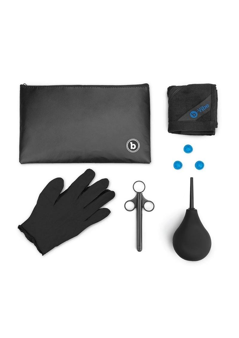 B-Vibe Anal Massage and Education - Blue/Navy Blue - Set