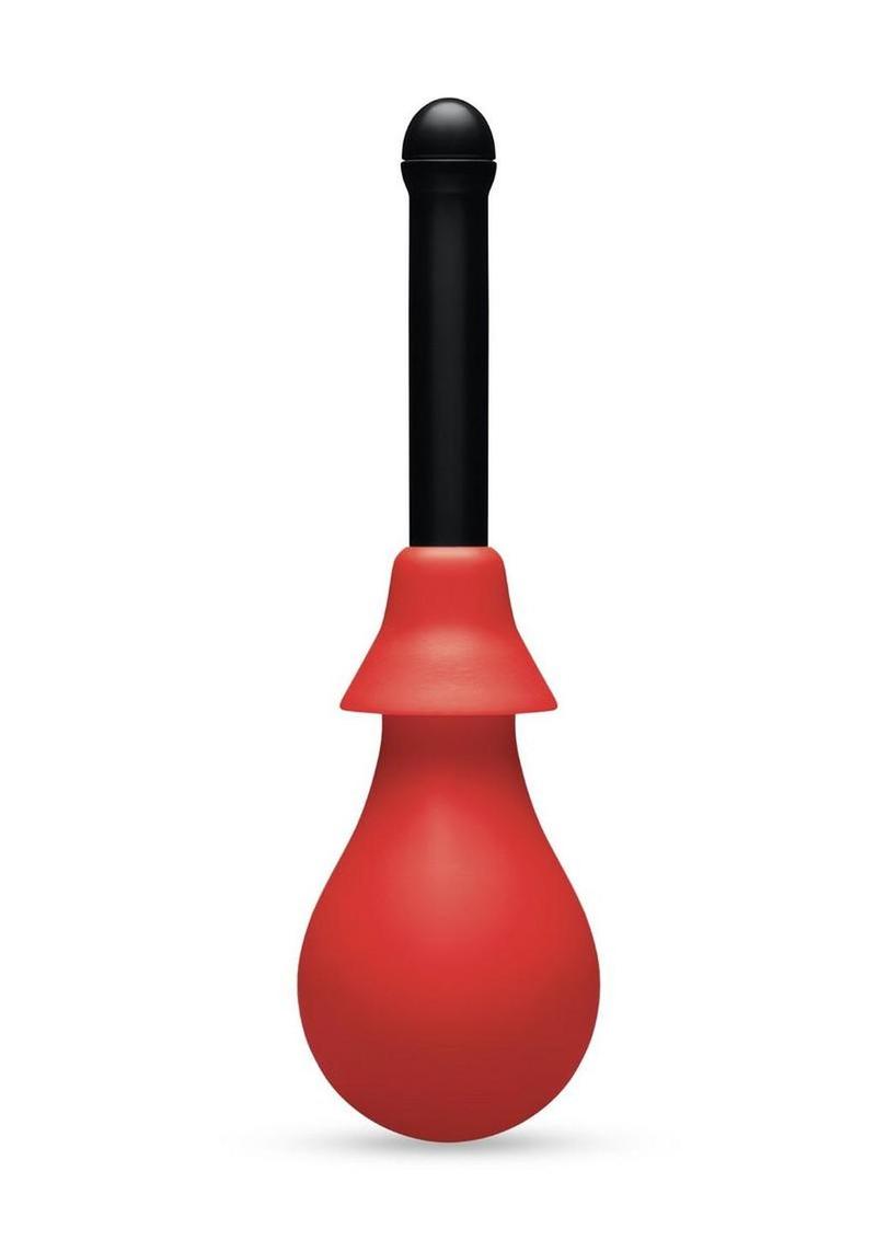 B-Vibe Hydrobulb Anal Douche - Black/Red - 200ml