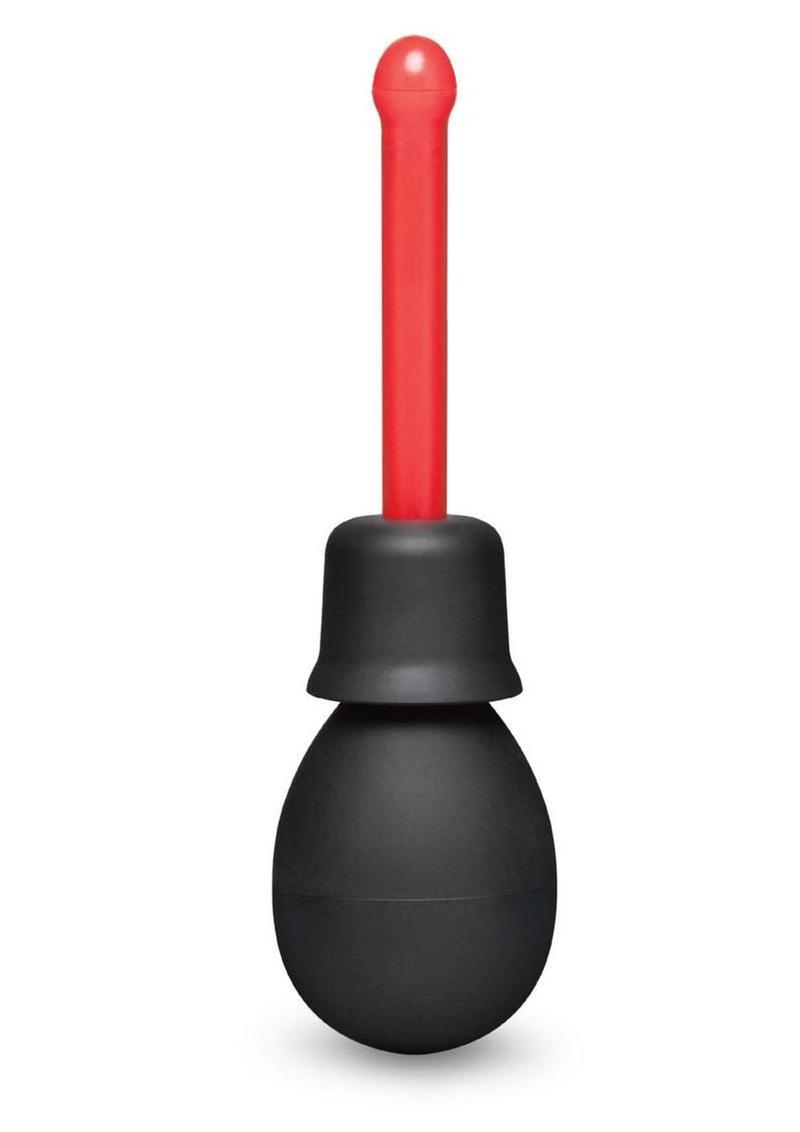 B-Vibe Mini Travel Enema - Black/Red - 30ml - Set