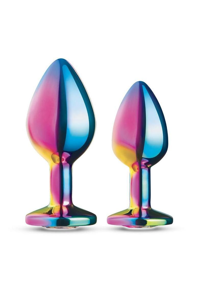 B-Vibe Rainbow Bling Anal Training - Multicolor - 2 Piece/Set