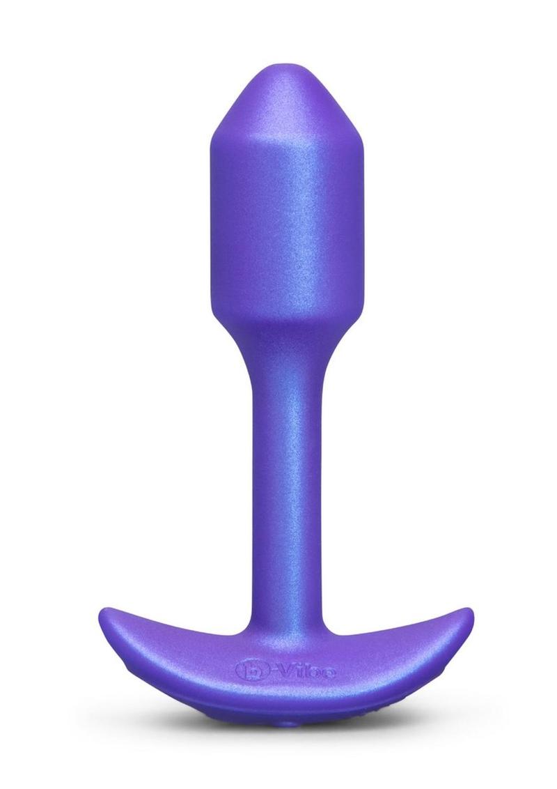 B-Vibe Smart Snug Plug 1 App Controlled Rechargeable Silicone Anal Plug - Purple