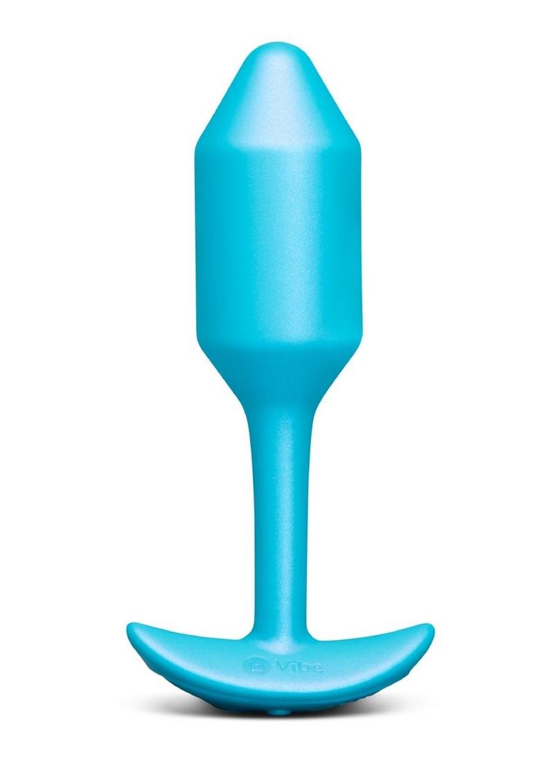 B-Vibe Smart Snug Plug 2 App Controlled Rechargeable Silicone Anal Plug - Teal