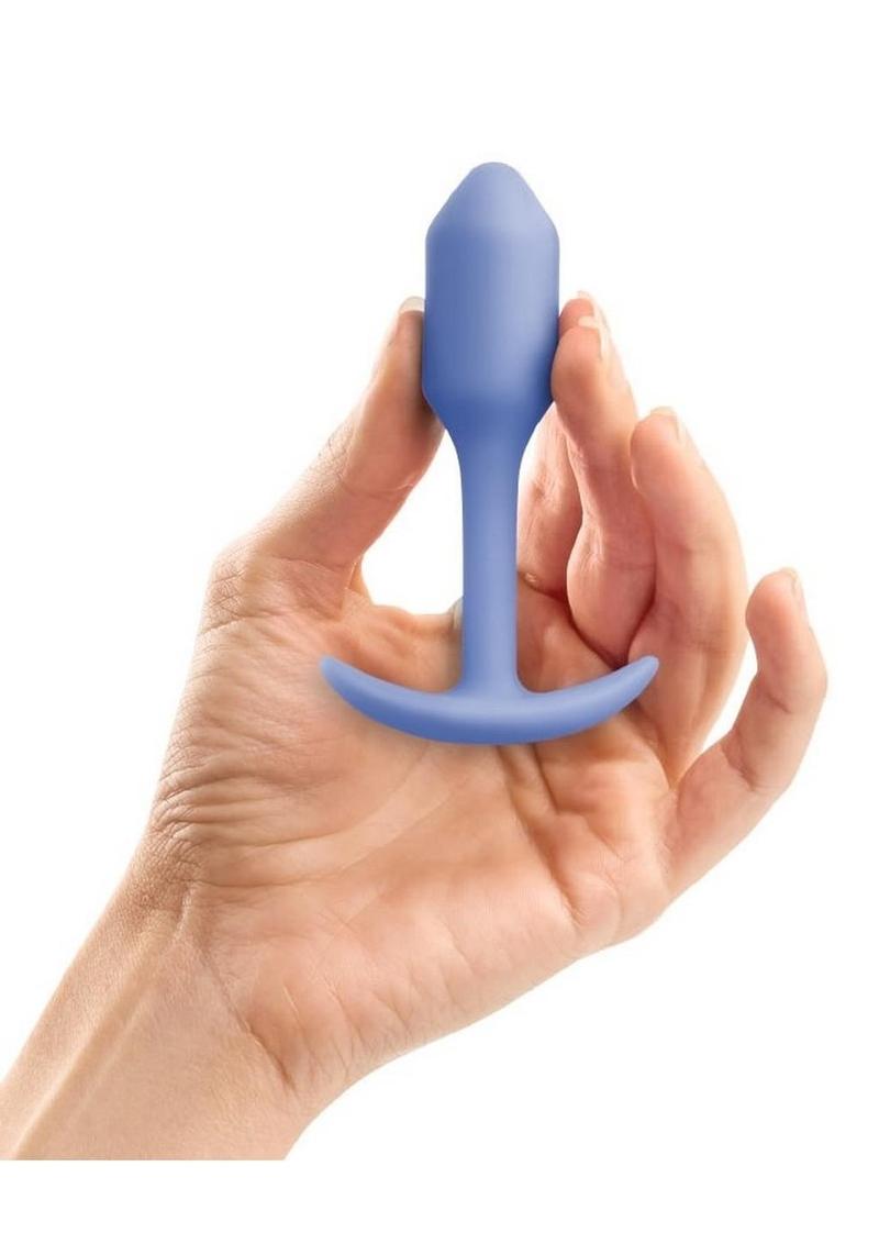 B-Vibe Snug Plug 1 Silicone Weighted Butt Plug - Purple/Violet