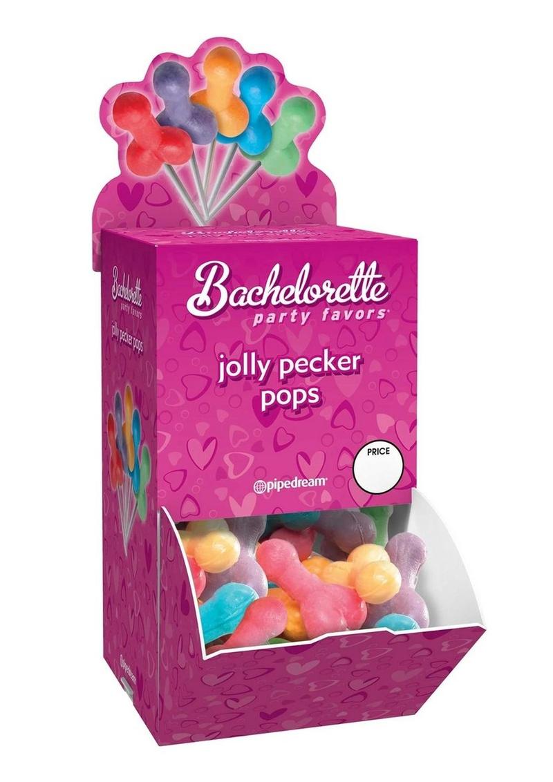 Bachelorette Party Favors Jolly Pecker Pops - Assorted Colors - Display