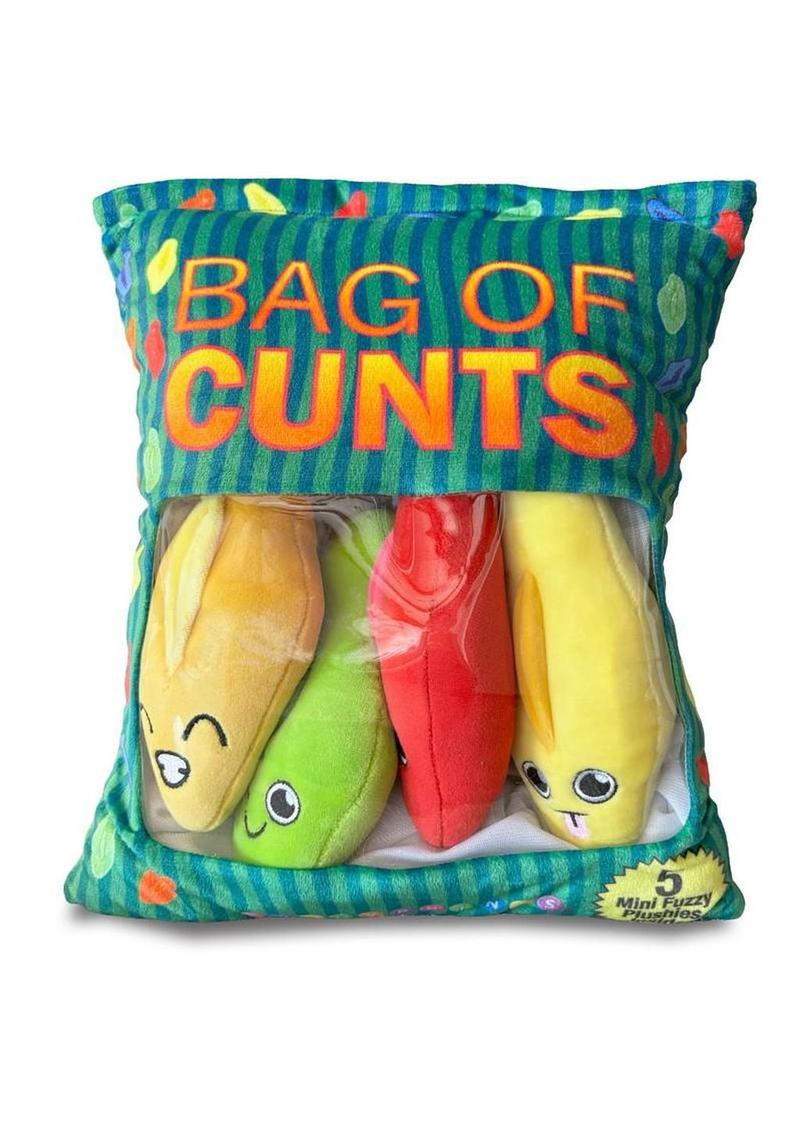 Bag Of Cunts Plushy Pillows - Assorted Colors - 5 Pack