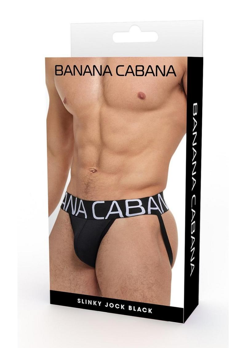 Banana Cabana Jock - Black - Large/Medium