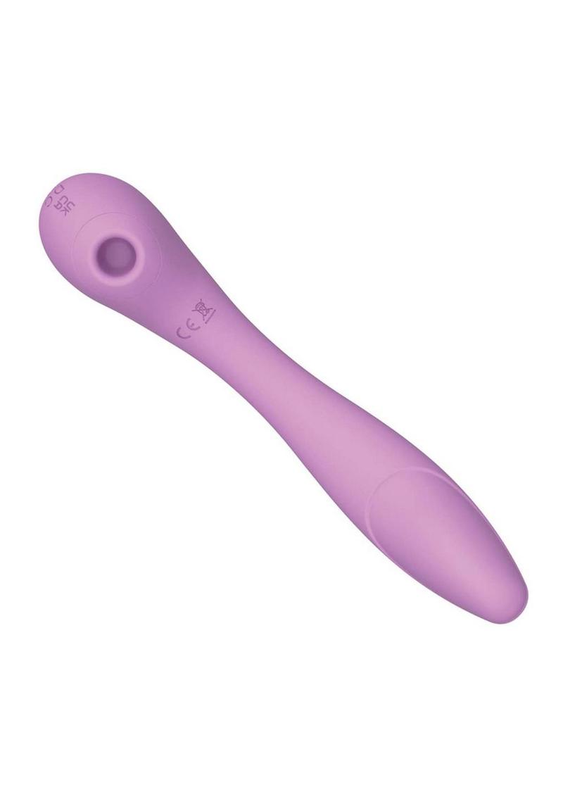 Blaze Bendable Suction Rechargeable Silicone Massager - Lavender