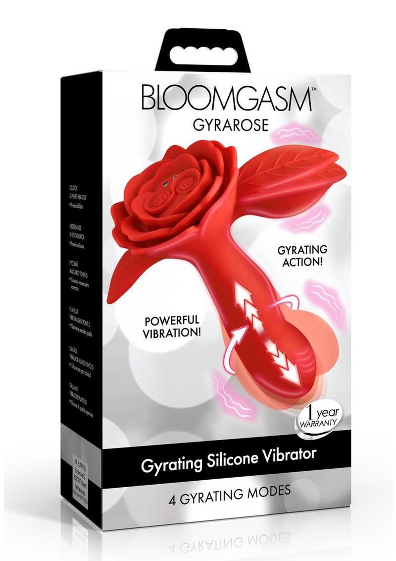 Bloomgasm Gyrarose Gyrating Rechargeable Silicone Vibrator - Red