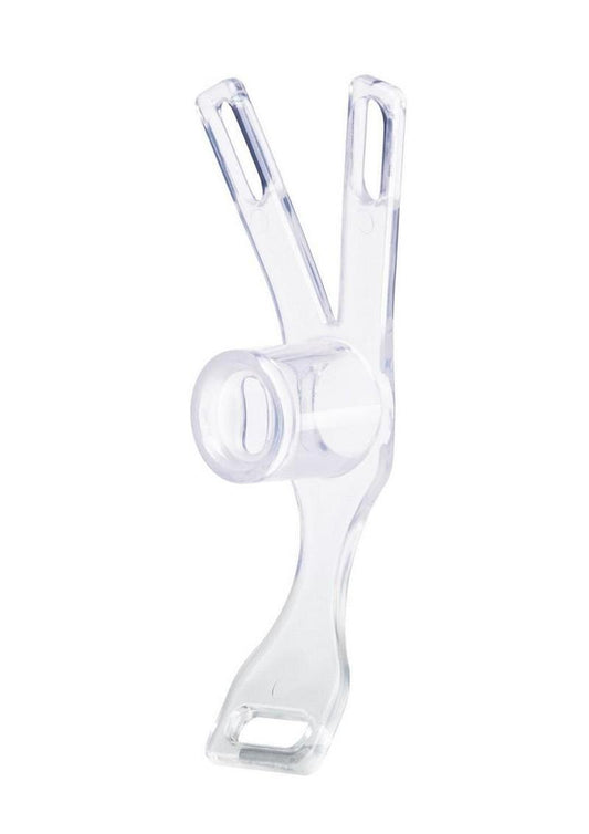 Blueline Piss-Thru Flying V Male to Female Inversion Feminizer Transformation Device - Clear