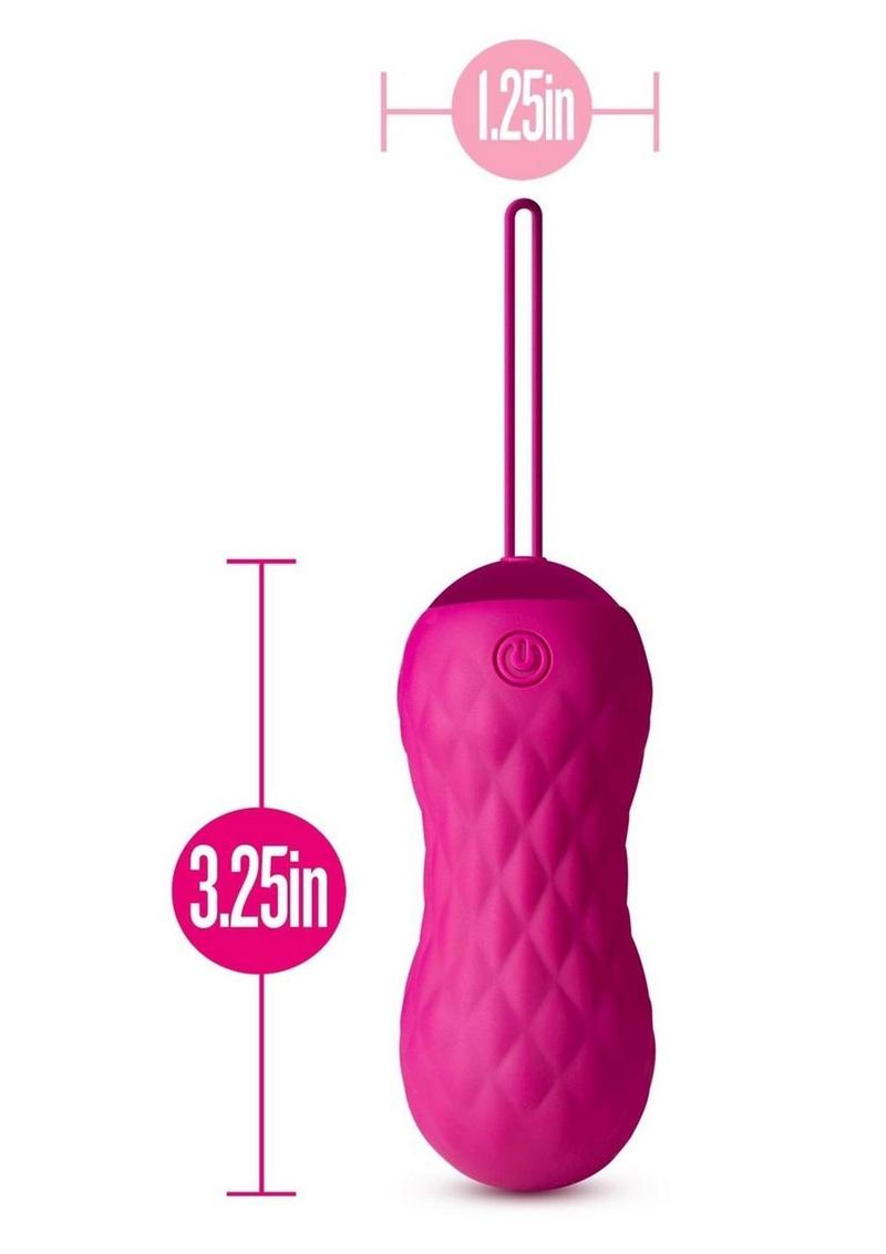 Lush Carina Rechargeable Silicone Vibrating Egg - Velvet - Fuchsia/Purple