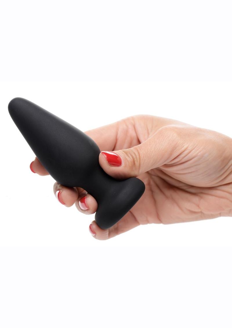 Booty Sparks Silicone Light-Up Anal Plug - Black - Medium