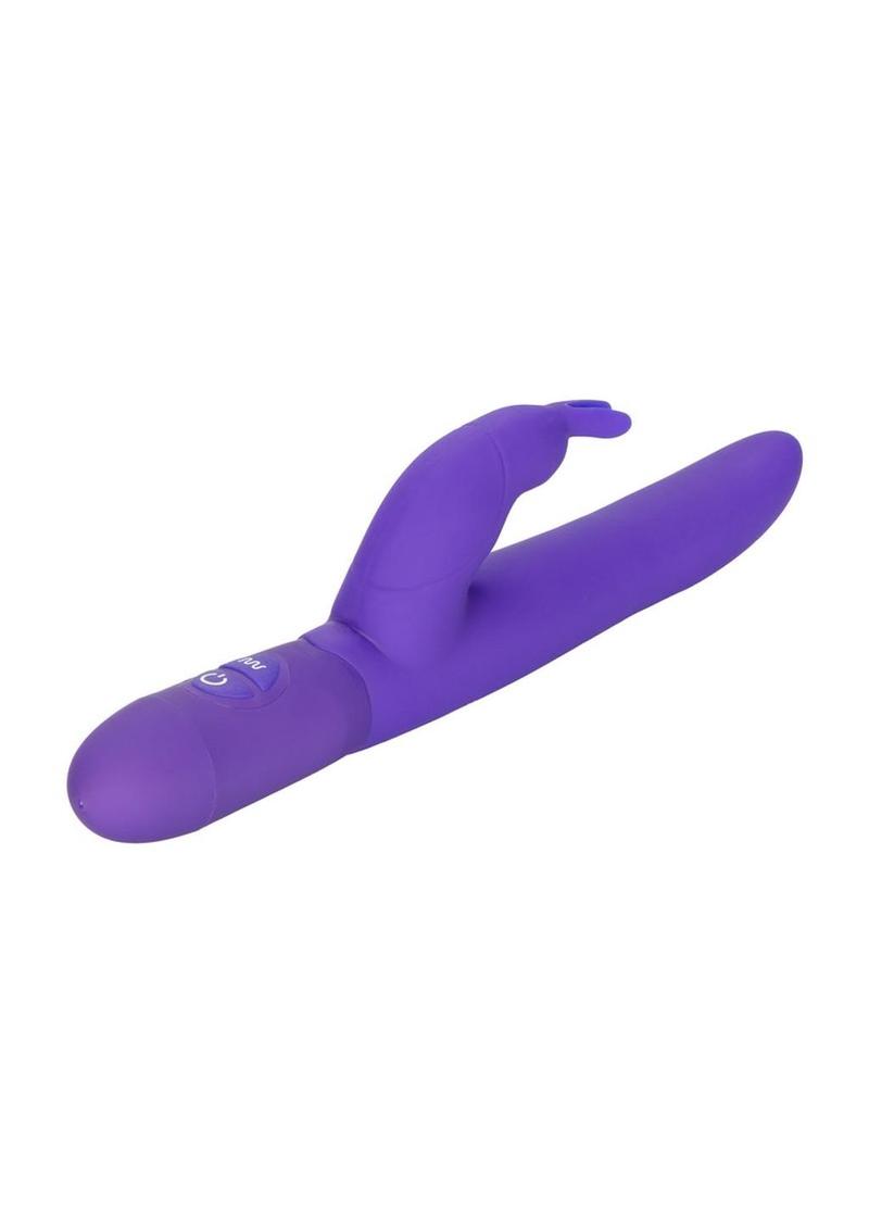 Bounding Bunny Dual Motor Silicone Vibrator Waterproof - Purple
