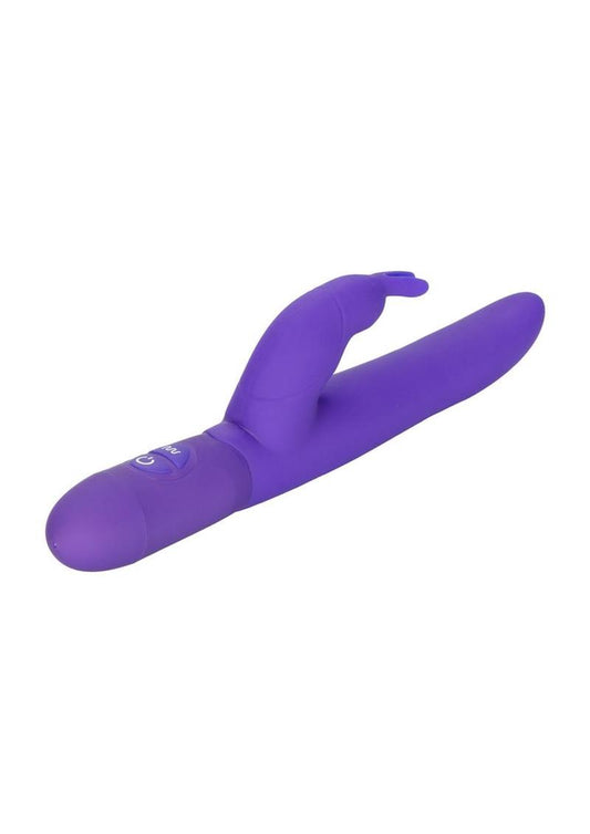 Bounding Bunny Dual Motor Silicone Vibrator Waterproof - Purple