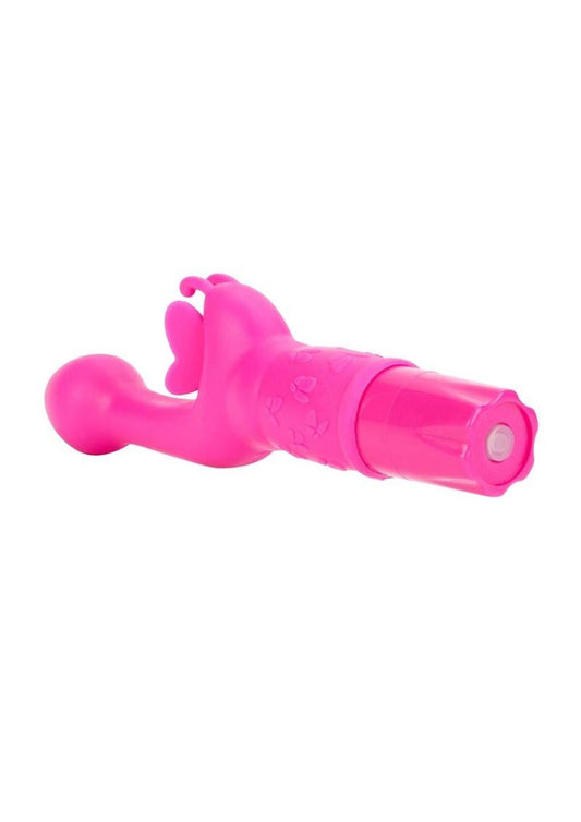 Butterfly Kiss Silicone Vibrator - Pink