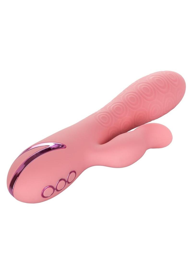 California Dreaming Pasadena Player Rechargeable Rotating Silicone Vibrator - Pink