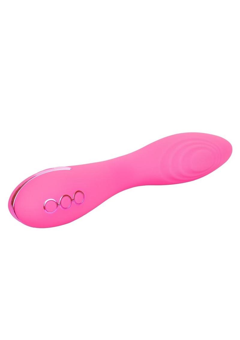 California Dreaming Surf City Centerfold Rechargeable Silicone Vibrator - Pink