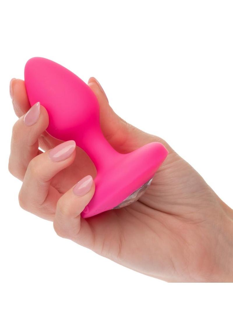 Cheeky Gems Rechargeable Silicone Vibrating Probe - Pink - Medium