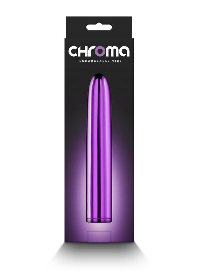 Chroma Classic Rechargeable Vibrator - Purple - 7in