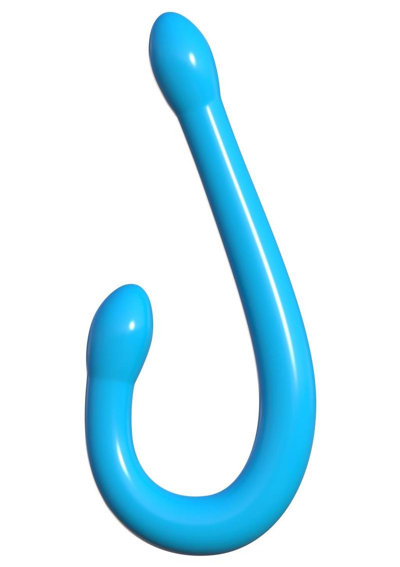 Classix Double Whammy Double Dildo - Blue - 17.25in