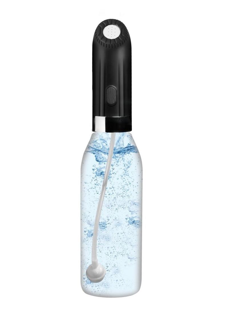Cleanstream Automatic Rechargeable Enema - Black/Clear - Set