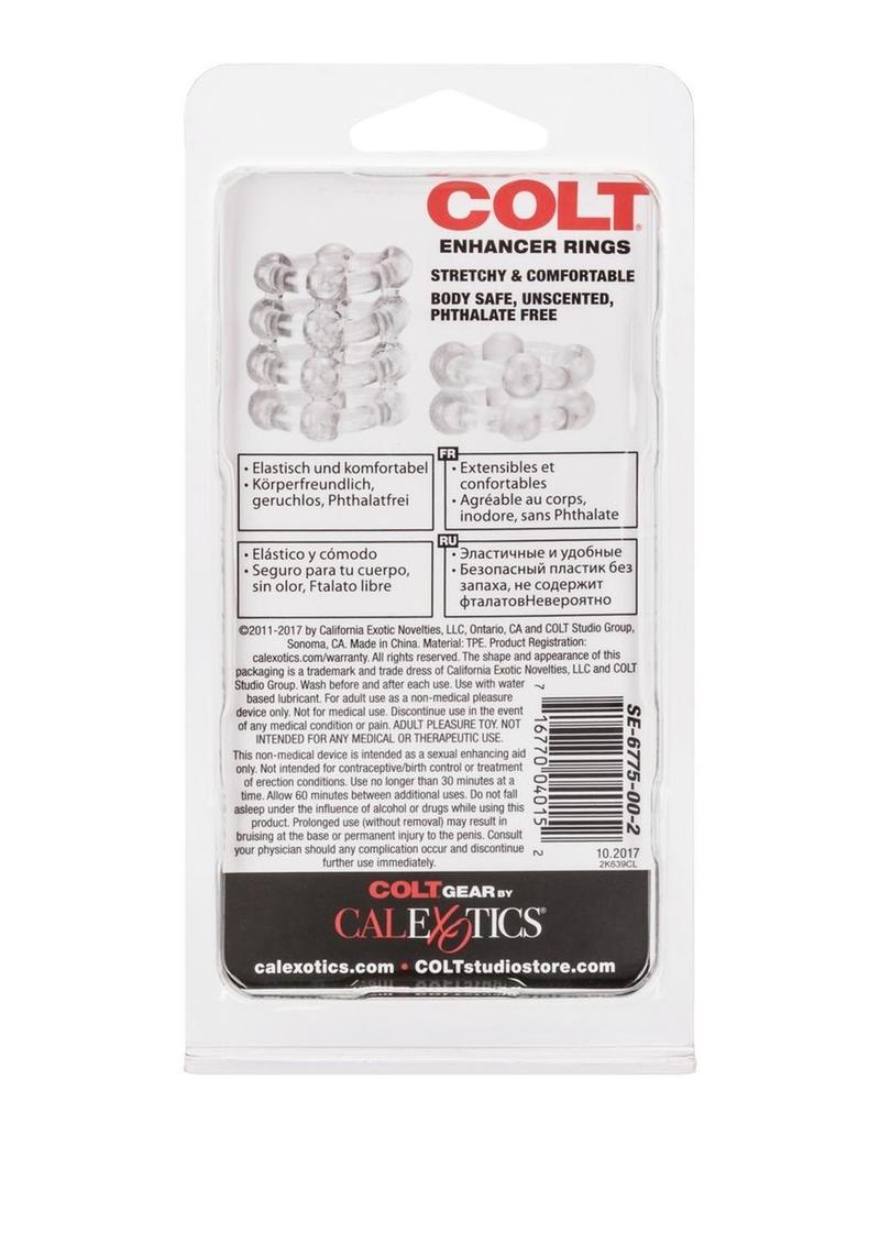 Colt Enhancer Rings Cock Rings - Clear