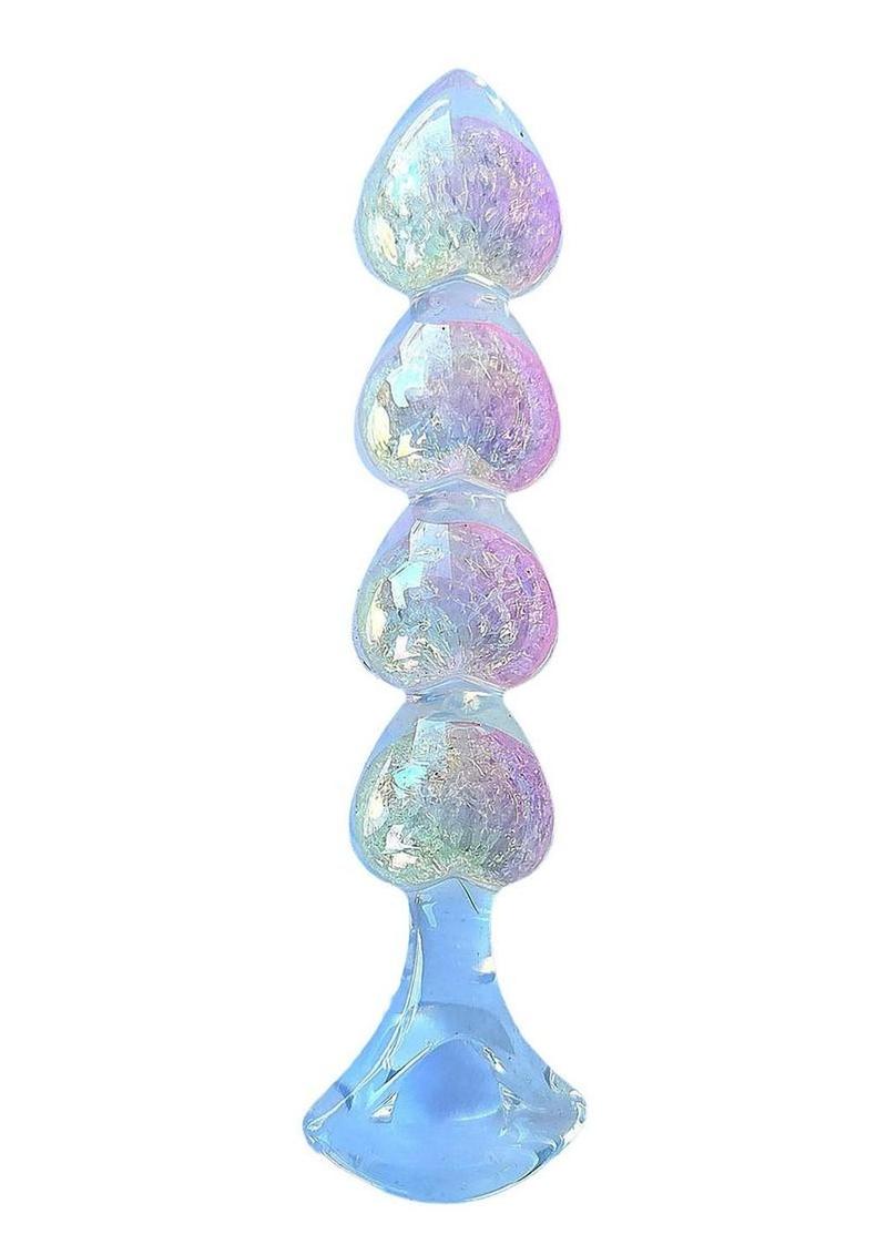 Cotton Candy Joy Gems Pearl Dipper Silicone Anal Beads - Multicolor - 6.5in