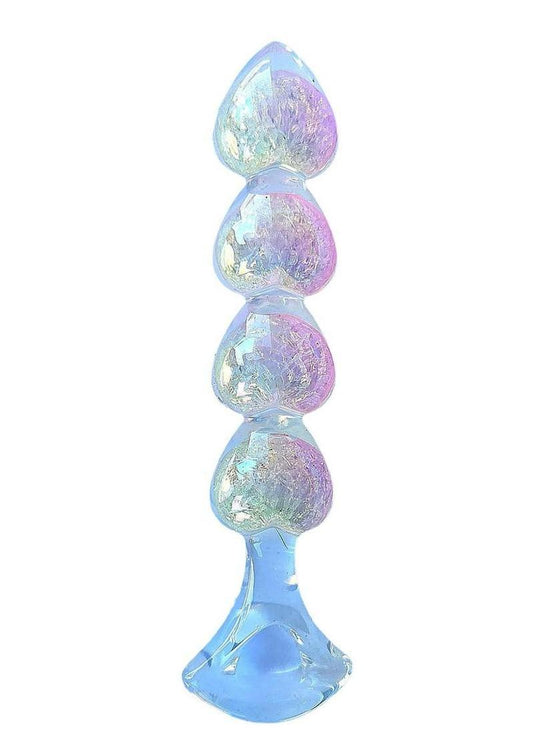 Cotton Candy Joy Gems Pearl Dipper Silicone Anal Beads - Multicolor - 6.5in