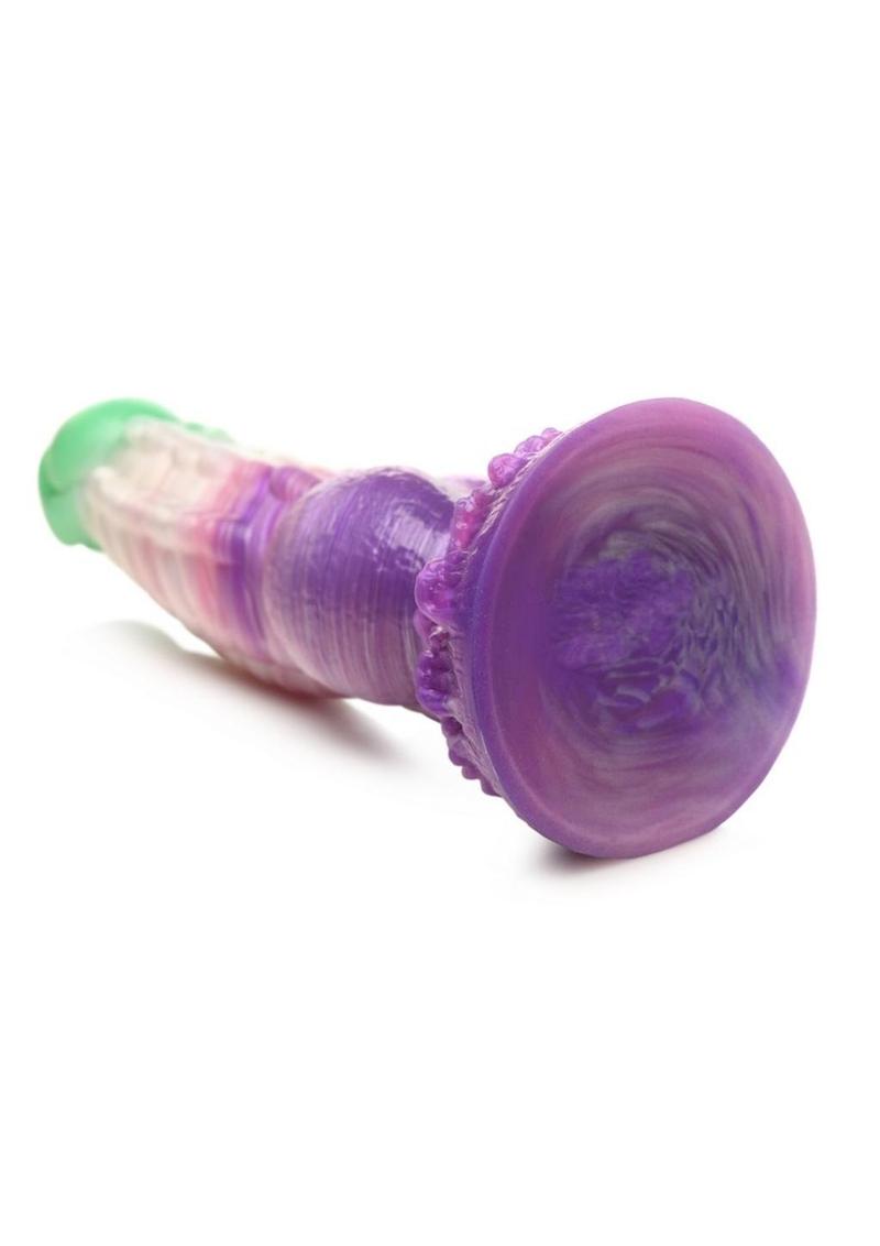 Creature Cocks Aqua Phoenix Silicone Dildo - Multicolor