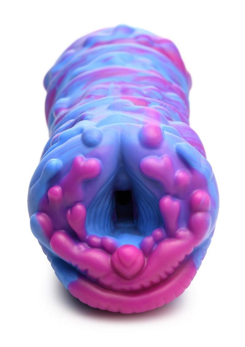Creature Cocks Cyclone Silicone Squishy Alien Vagina Stroker - Blue/Pink