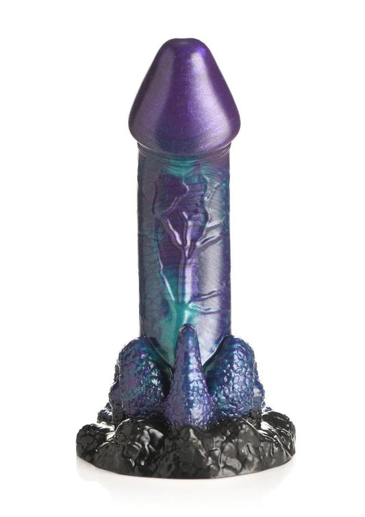 Creature Cocks Dino Dick Dinosaur Silicone Dildo - Large - Purle - Blue