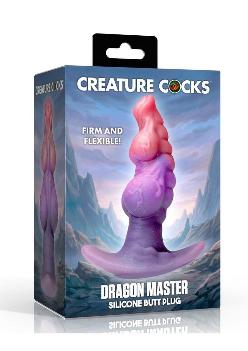 Creature Cocks Dragon Master Silicone Butt Plug - Multicolor