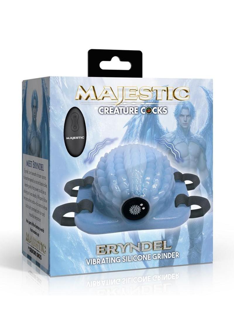 Creature Cocks Eryndel Vibrating Silicone Grinder with Remote Control - Blue