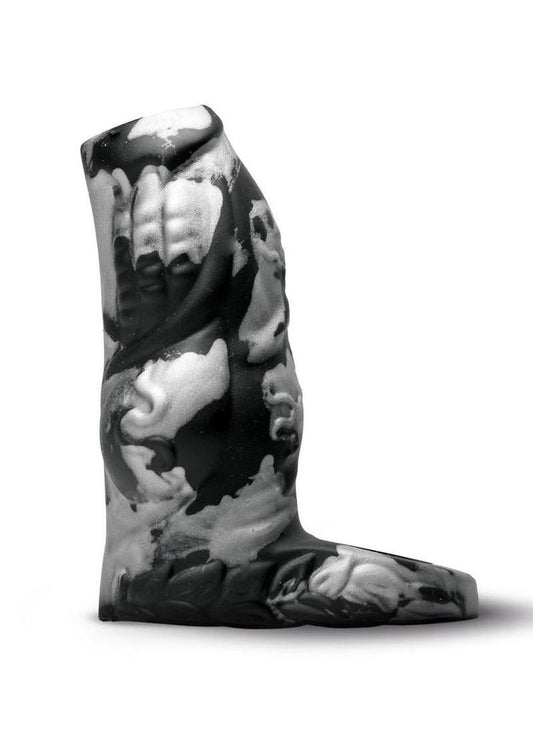 Creature Cocks Night Prowler Silicone Penis Enhancer - Black/Silver