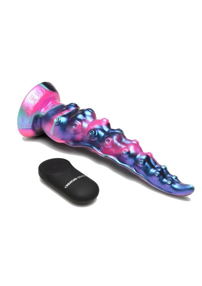 Creature Cocks Tenta-Squirm Squirming and Vibrating Tentacle Rechargeable Silicone Dildo - Multicolor