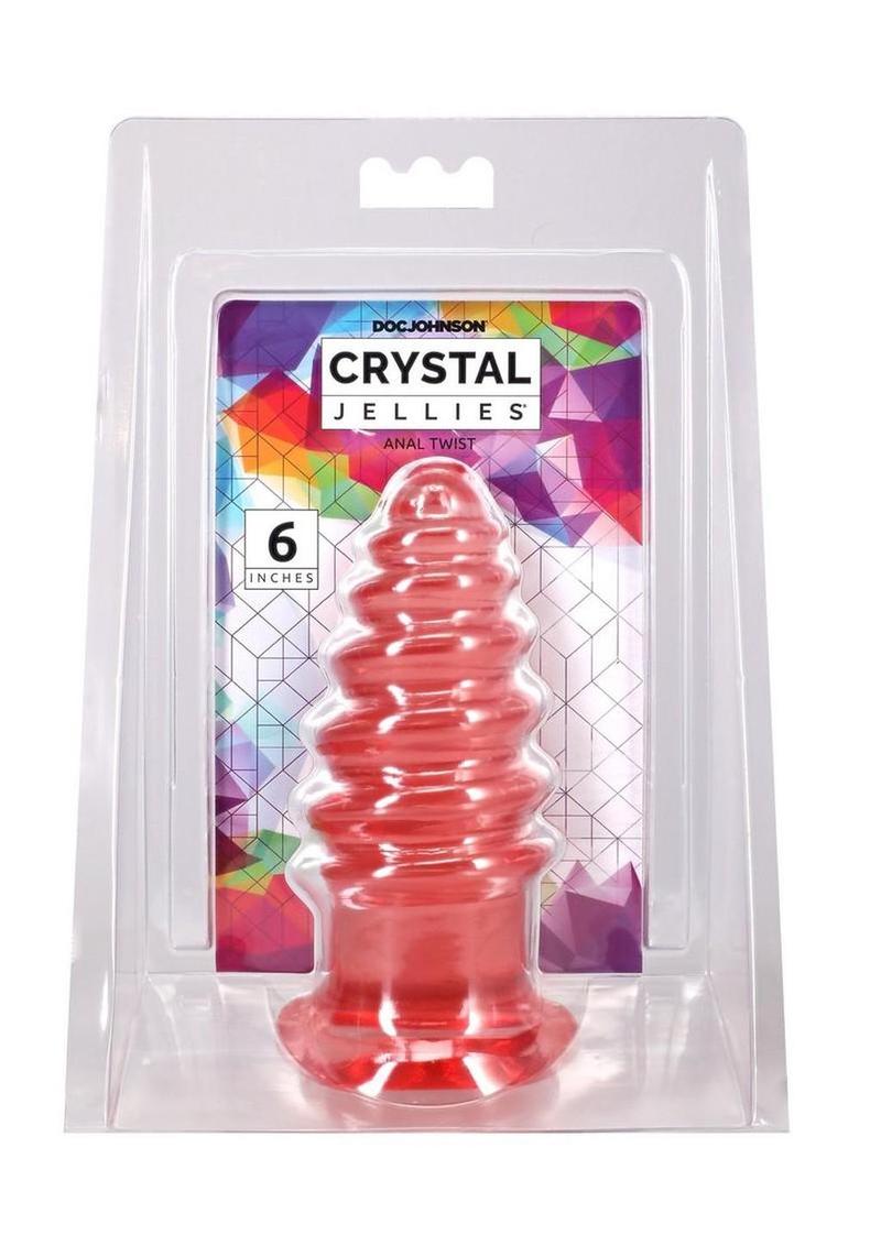 Crystal Jellies Anal Twist - Pink - 6in