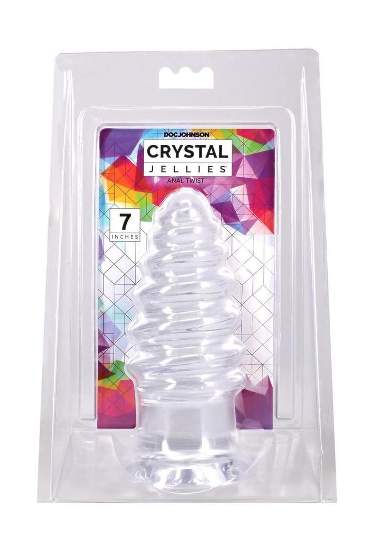 Crystal Jellies Anal Twist - Clear - 7in
