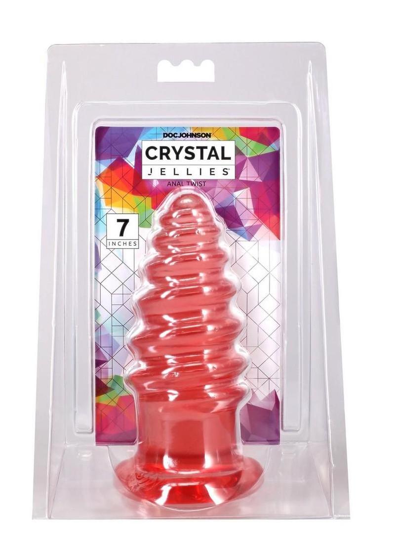 Crystal Jellies Anal Twist - Pink - 7in