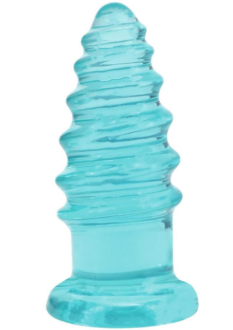 Crystal Jellies Anal Twist - Teal - 7in