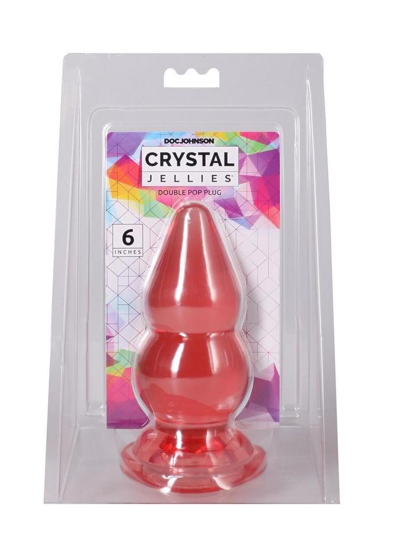 Crystal Jellies Double Pop Plug - Pink - 6in
