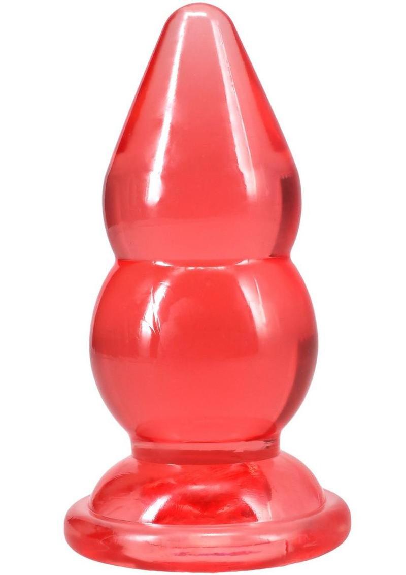 Crystal Jellies Double Pop Plug - Pink - 6in