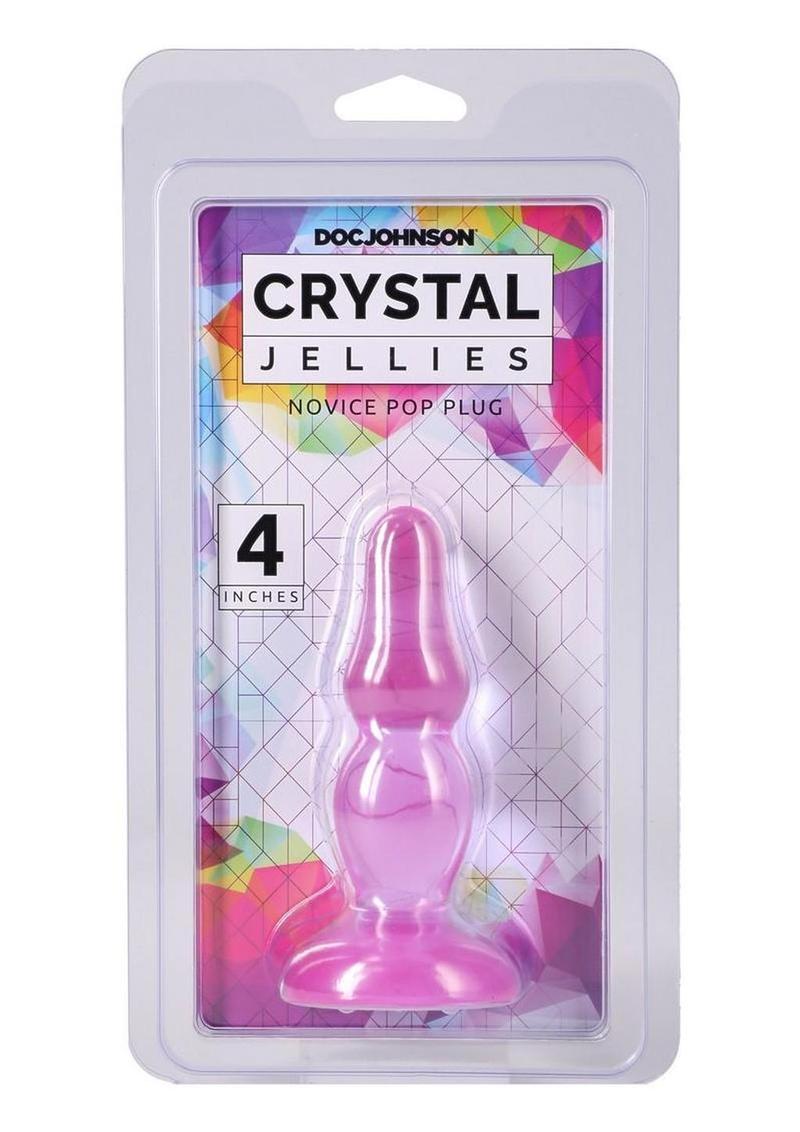 Crystal Jellies Novice Pop Plug - Purple - 4in