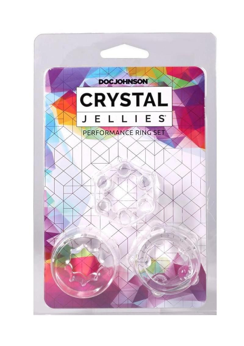 Crystal Jellies Performance Ring - Clear - 3 Piece/Set