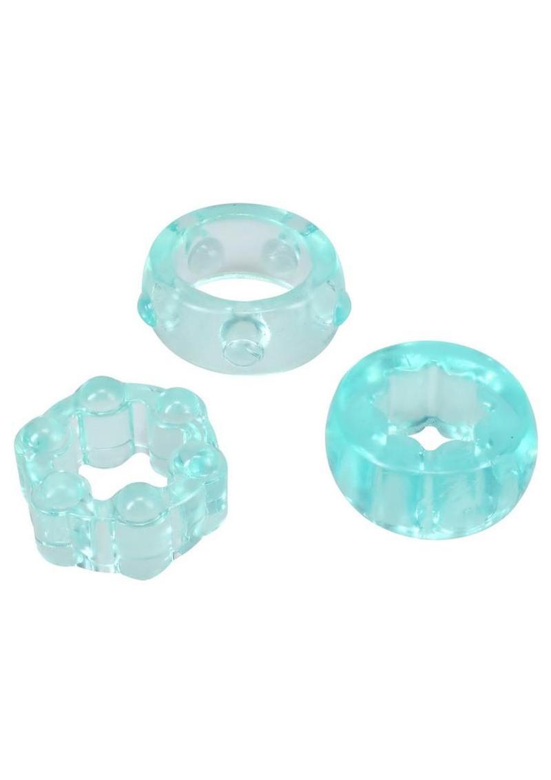 Crystal Jellies Performance Ring - Teal - 3 Piece/Set