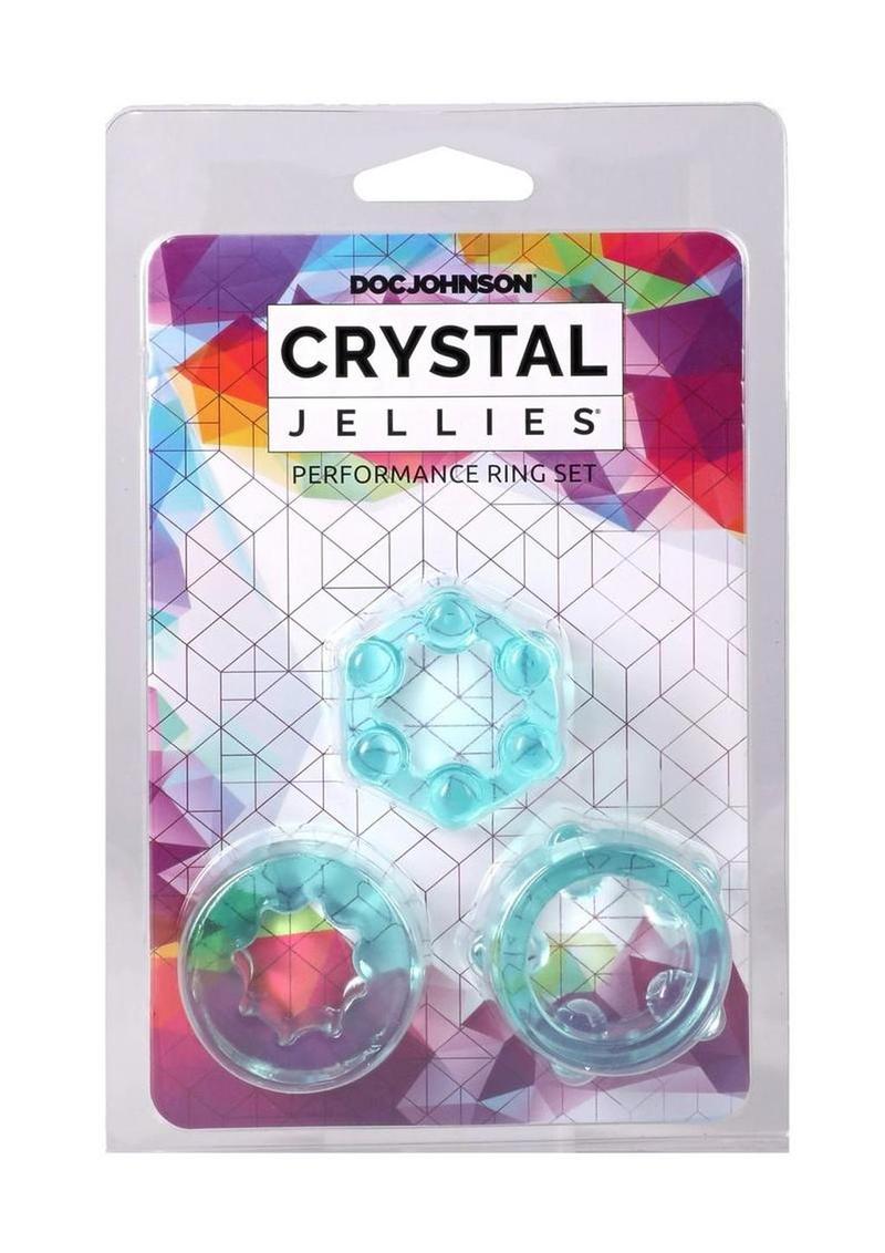 Crystal Jellies Performance Ring - Teal - 3 Piece/Set