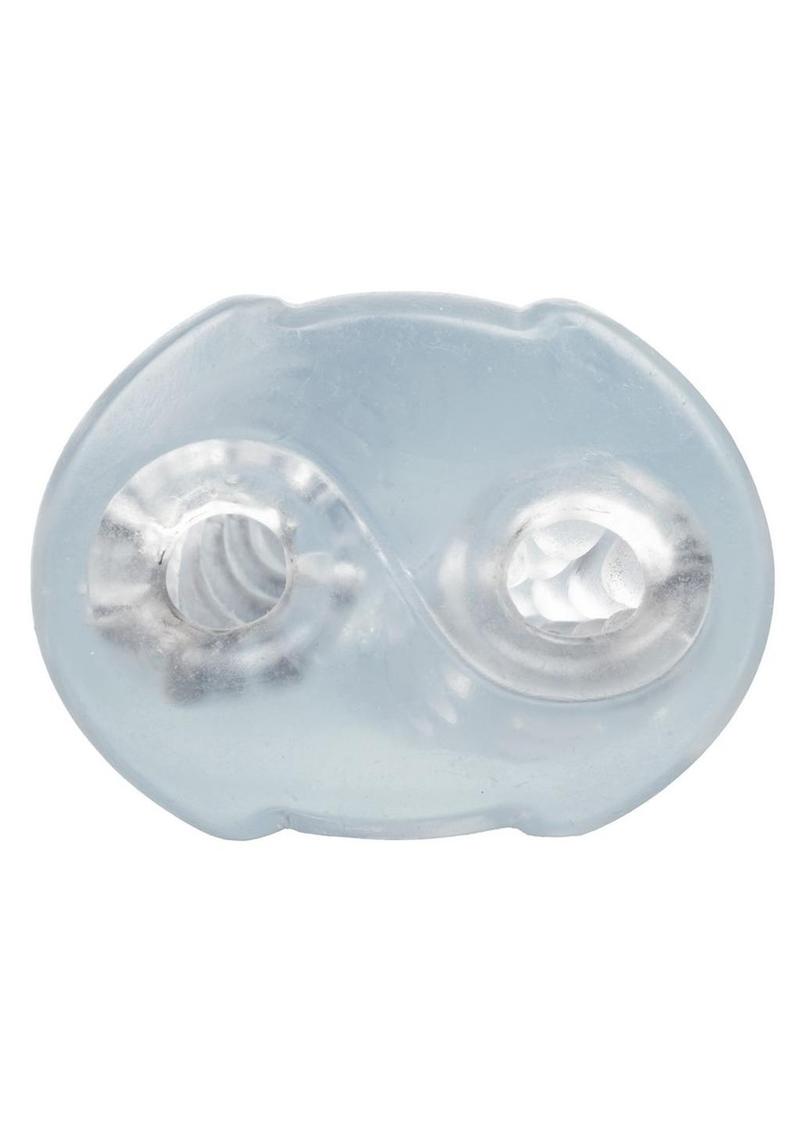 Cyclone Dual Ribbed Stroker - Clear - XLarge