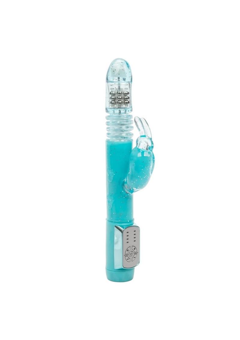 Dazzle Xtreme Thruster Beaded Rabbit Vibrator Waterproof - Blue
