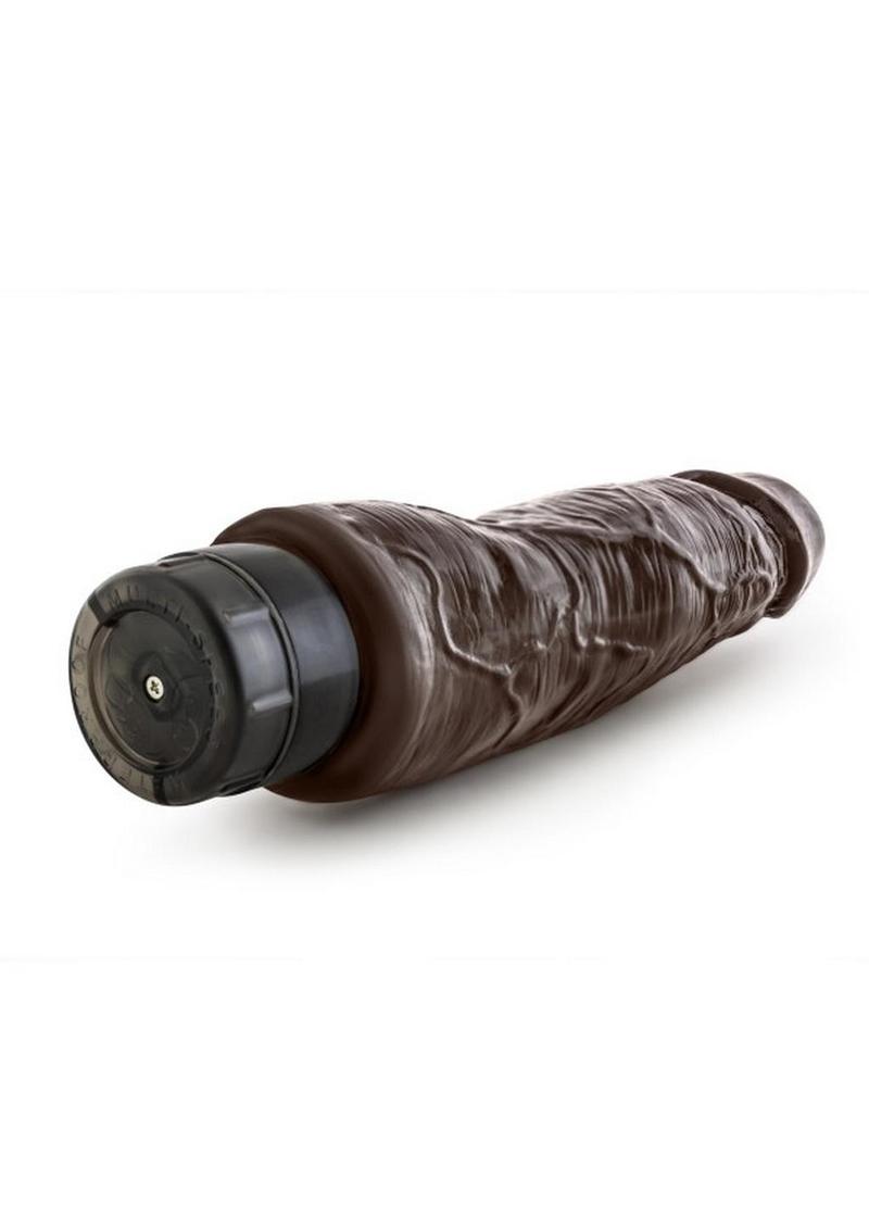 Dr. Skin Cock Vibe 14 Vibrating Dildo - Chocolate - 8in